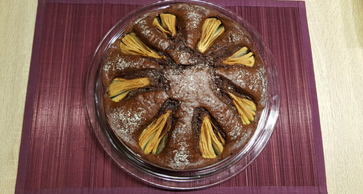 Schokokuchen mit Birnen